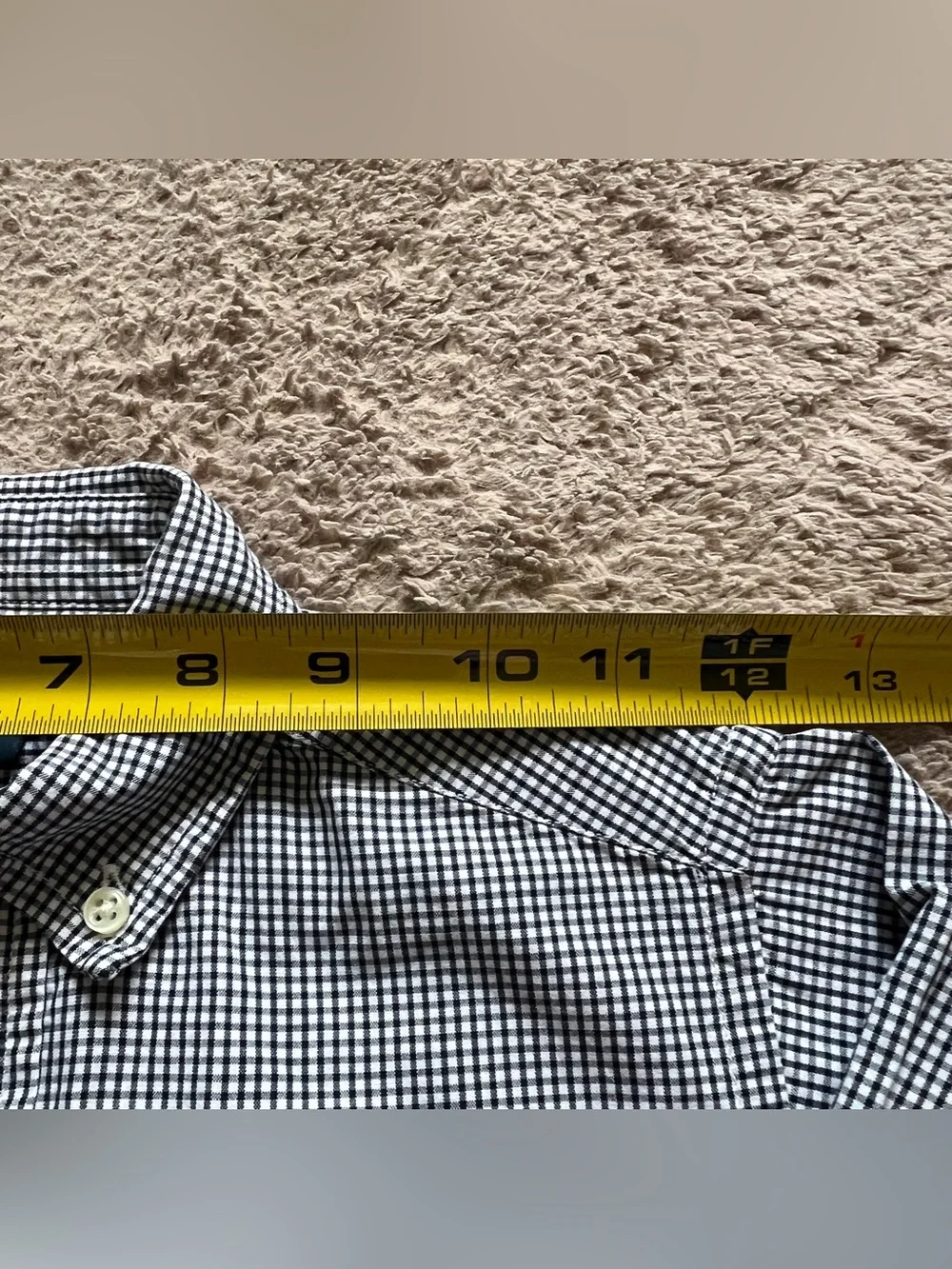 Ralph Lauren Gingham Check Plaid Button Down Shirt Preppy Cotton Kids Sz 5